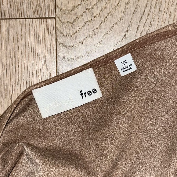 XS Wilfred Free beige hide fabric dress barely worn - Picture 3 of 3